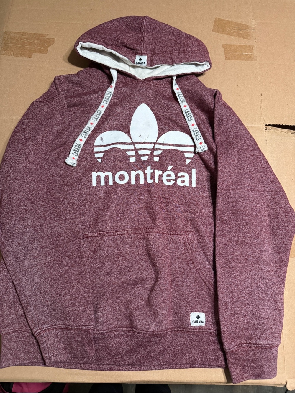 Montréal Graphic Hooded Sweatshirt - Burgundy